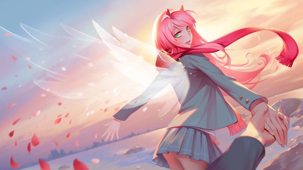 Фон аниме Darling in the FRANXX