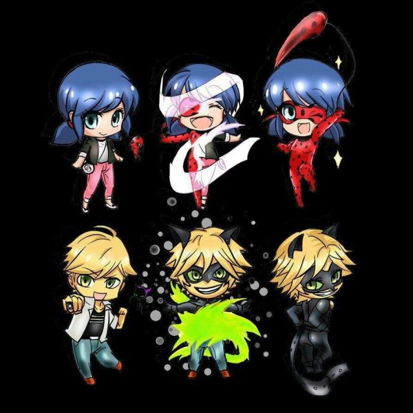 Леди баг и супер кот Chibi