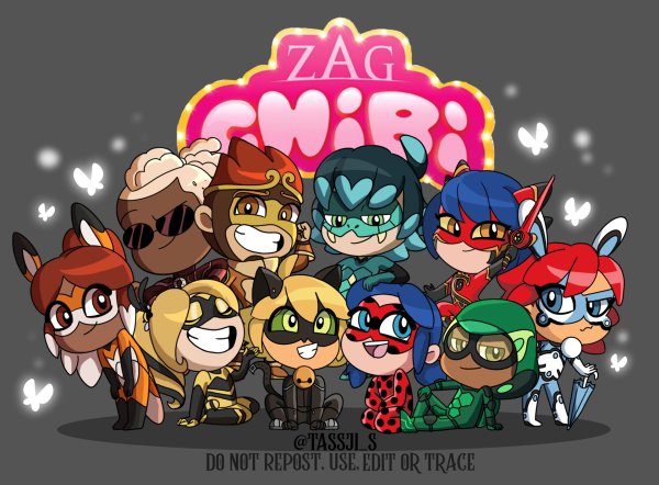 Леди баг и супер кот Zag Chibi