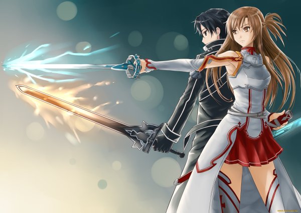 Sword Art online Кирито и Асуна