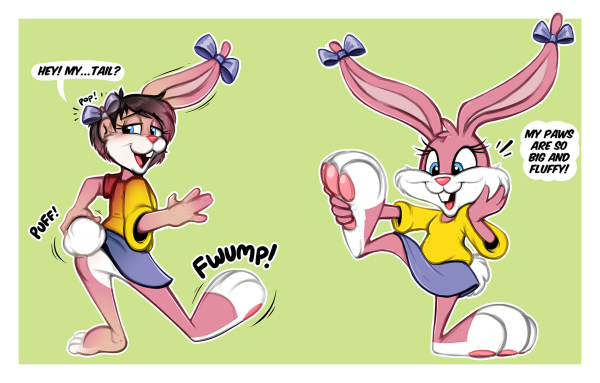 Babs Bunny feet