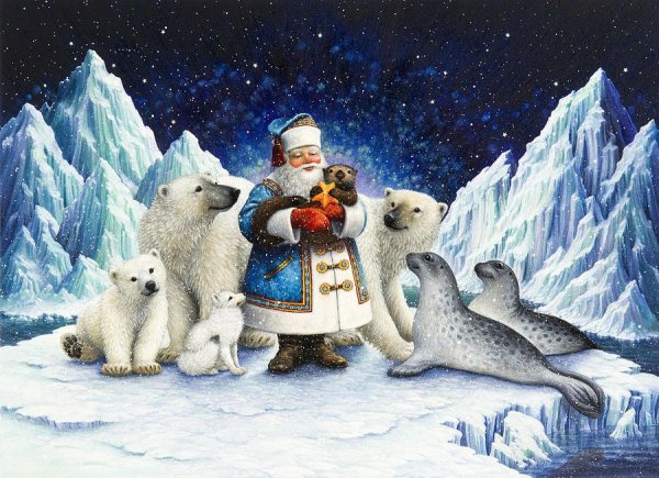 Lynn Bywaters художник Рождество