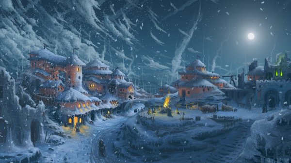 Снежный город