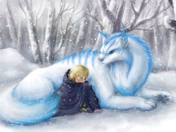 Зима рисунок