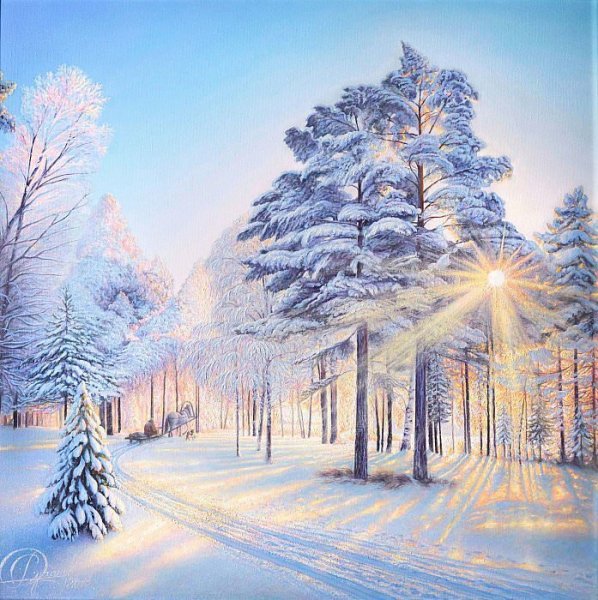 Суханов Роман художник зима