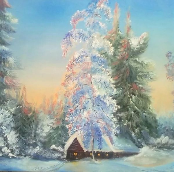 Художник Максим Ильин картины зима