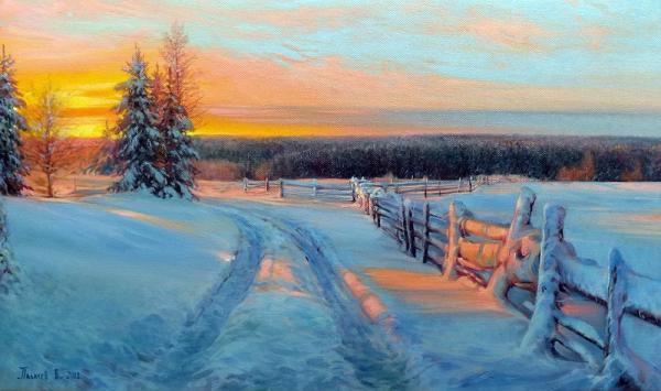 Вячеслав палачев зимний пейзаж