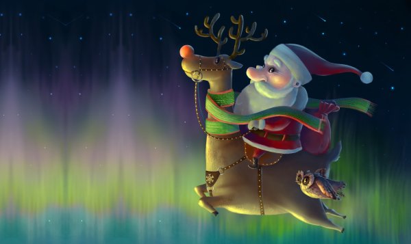 Сказочный новогодний олень