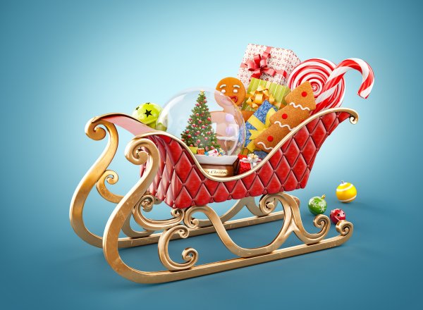 Красивые сани