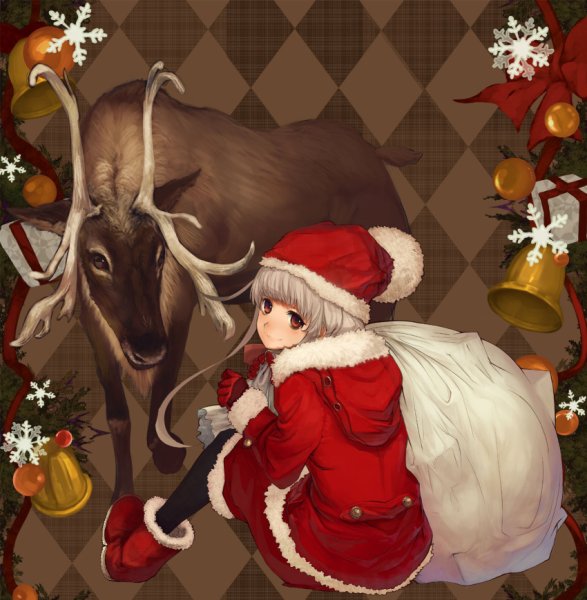 Рождественский олень арт