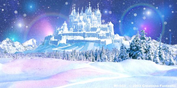 Зима ледяной дворец Снежная Королева