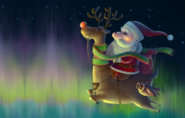 Сказочный новогодний олень