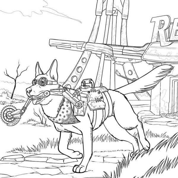 Раскраска Fallout 4