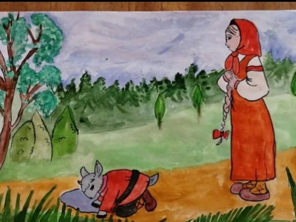 Раскраска по сказке сестрица алёнушка и братец Иванушка
