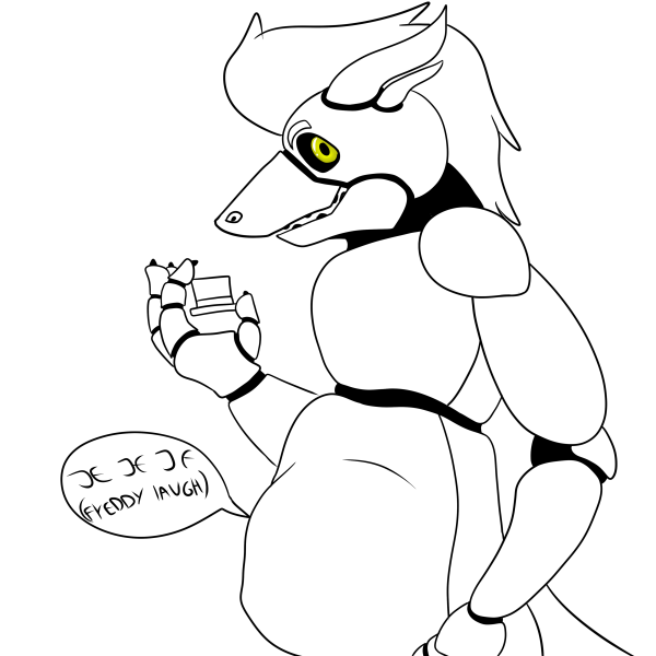 FNAF Mangle раскраска