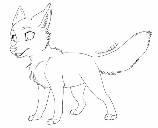 Волк rukifox