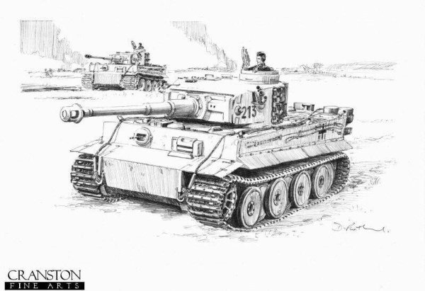 Танк тигр раскраска