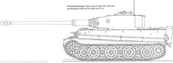 Чертежи танка Tiger 1