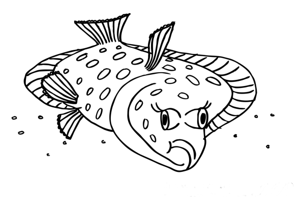 Морские рыбы раскраска