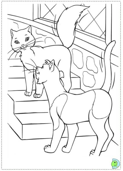 Кошка принцесса раскраска