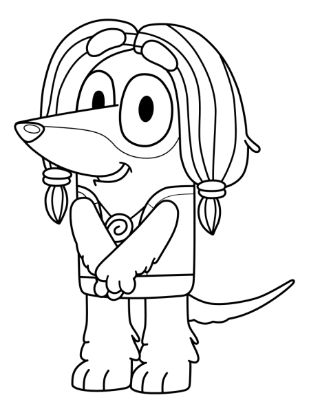 Bluey раскраска