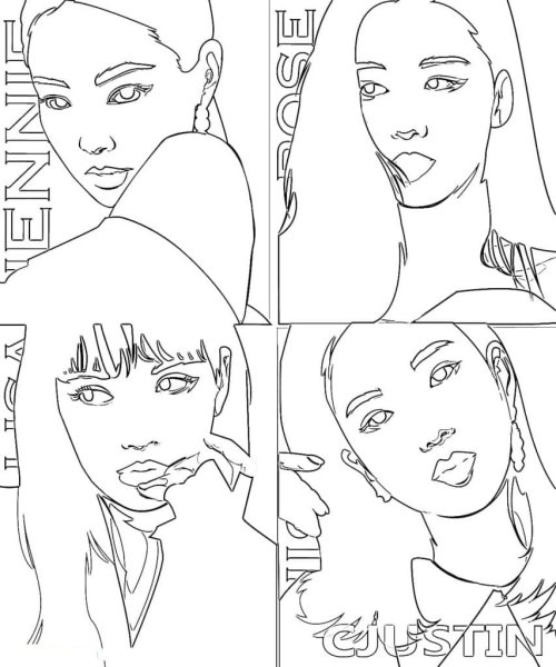 Раскраски манхва BLACKPINK