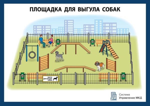 Площадка для выгула собак план