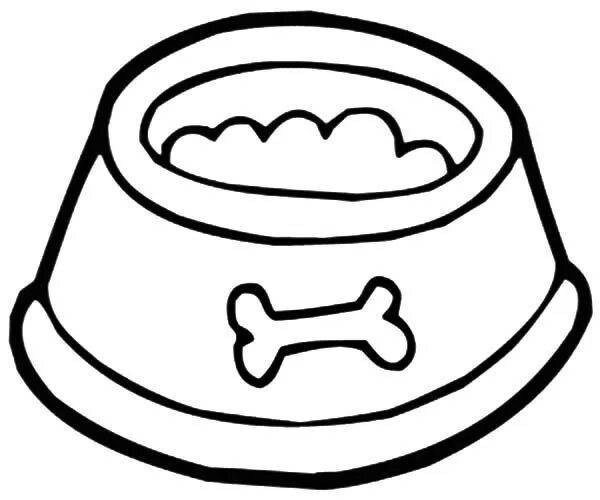Миска раскраска