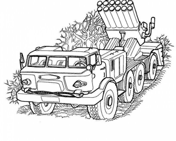 Раскраска «Военная техника»