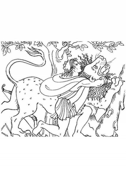 Первая иллюстрация к книге Двенадцать подвигов Геракла