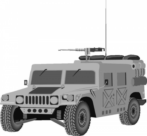 Военный Хамви 2д