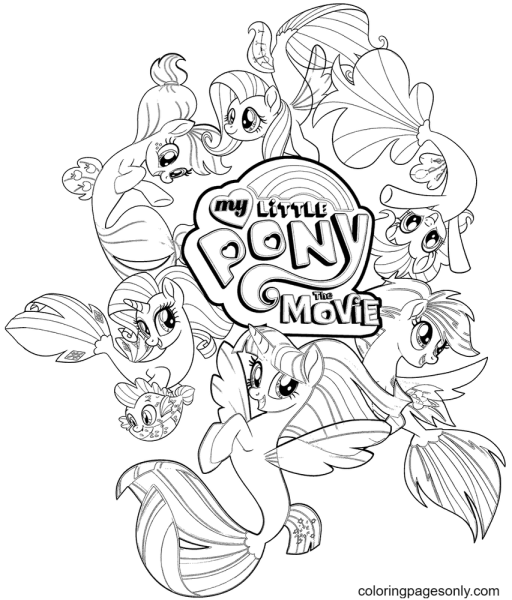 Раскраска my little Pony movie