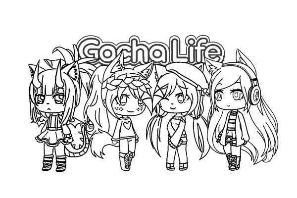 Раскраски Gacha Life