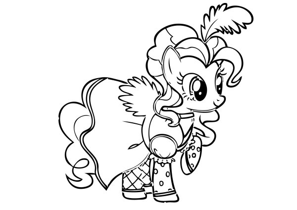 My little Pony раскраска Пинки Пай