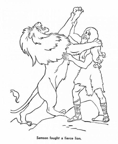 Геракл и немейский Лев рисунок