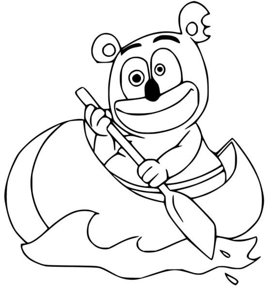 Gummy Bear раскраска