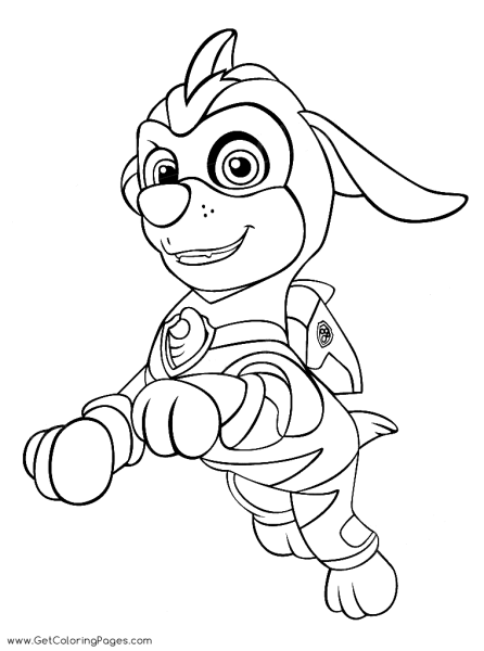 Paw Patrol раскраска Скай
