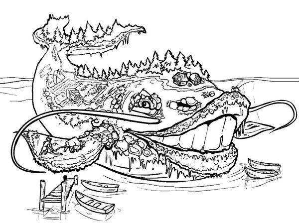 Морской конек раскраска для детей