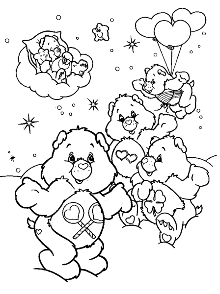 Care Bears раскраска