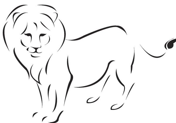 Раскраски знак лев (28 фото)