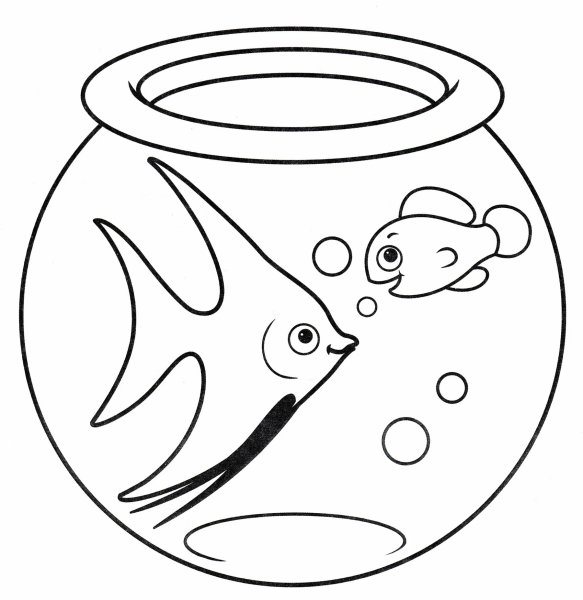 Раскраска рыбка