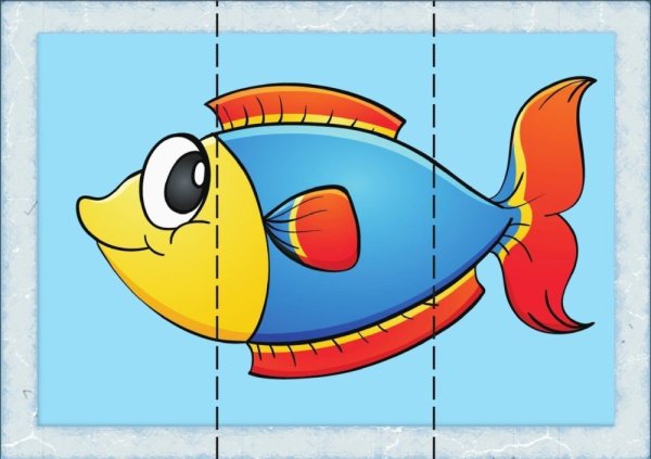 Игра разрезные картинки для детей 3-4 лет