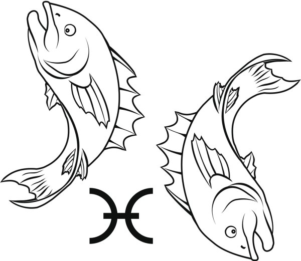 Раскраски рыбы знак (44 фото)