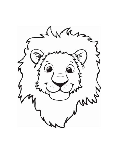 Раскраски сильный лев (45 фото)