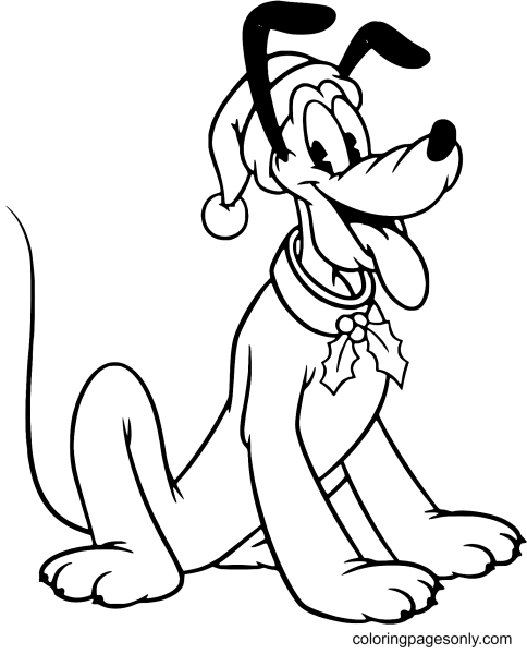 Disney раскраска Плуто