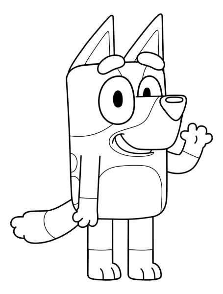 Bluey раскраска