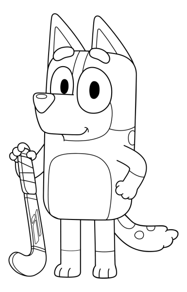 Bluey мультсериал раскраска