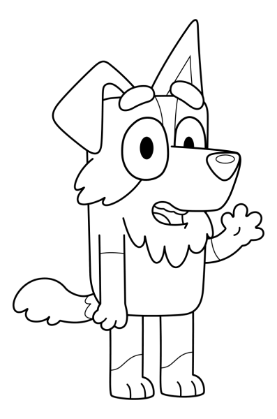 Bluey раскраска