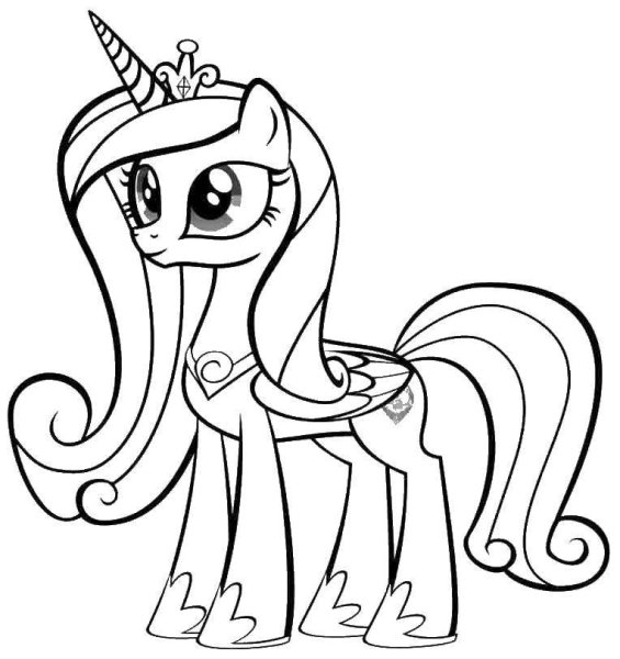 My little Pony раскраска