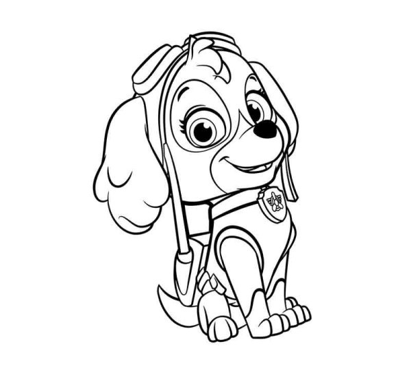 Big Truck pups Paw Patrol раскраска